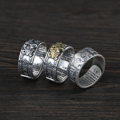 Buddhist Mantra Ring