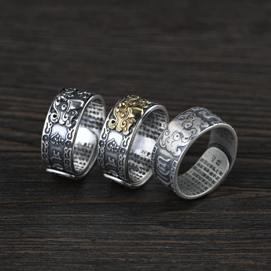 Buddhist Mantra Ring