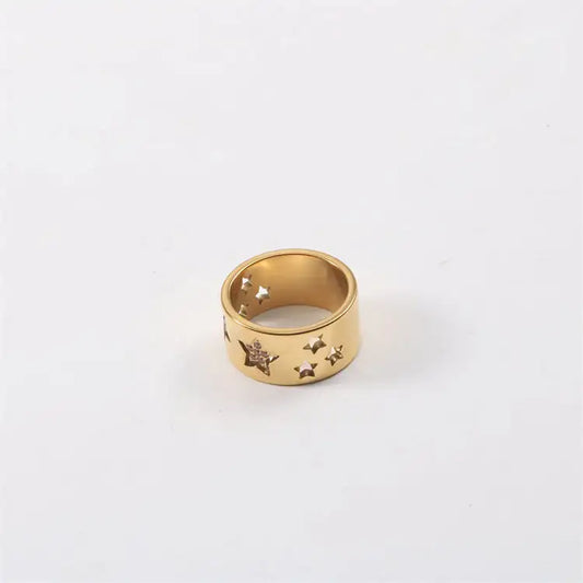 Gold Starburst Ring