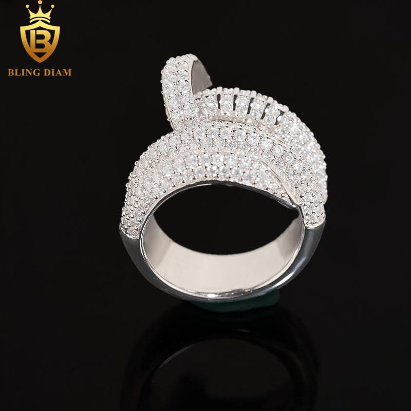 Iced Out Resin Flower Ring