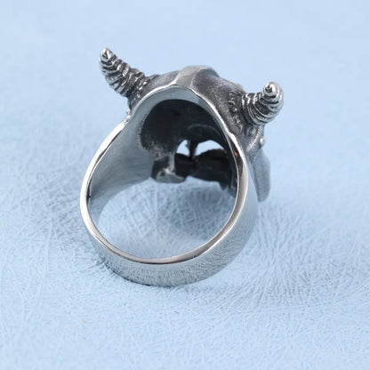 Viking Warrior Skull ring