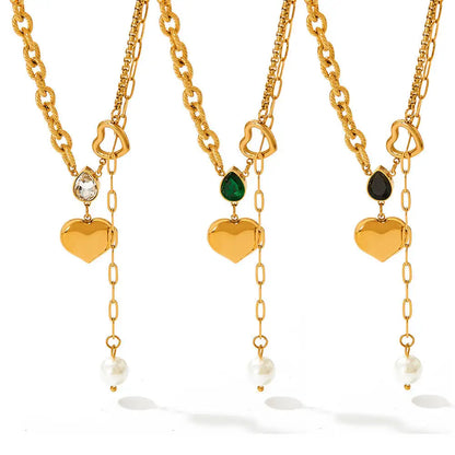 Heartstring Drop Necklace