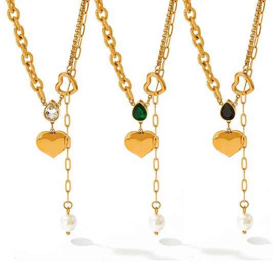 Heartstring Drop Necklace