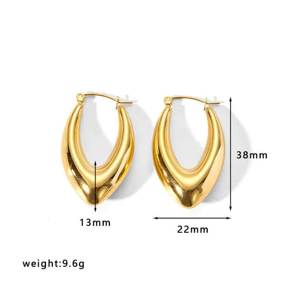Gold Hoop Luxury Earrings