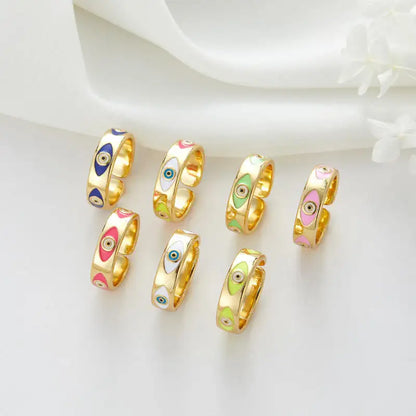 Gold-plated Eye Ring