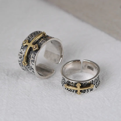Silver Cross Ring