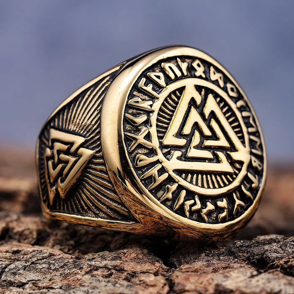 Valknut Amulet Signet Rings