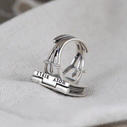 Silver Cross Ring