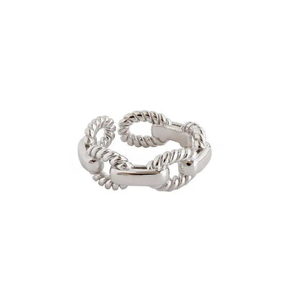 Open Link Chain Finger Ring
