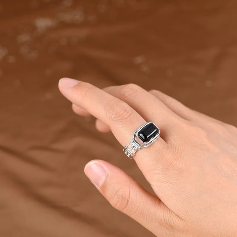 Agate Punk Ring