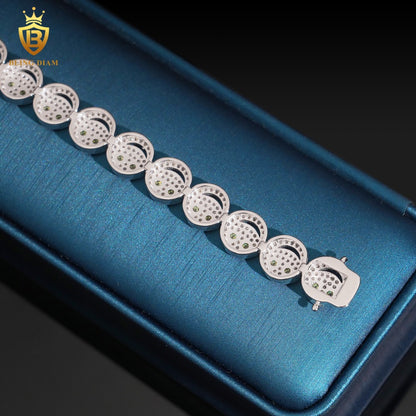 Smile Face Moissanite Bracelet