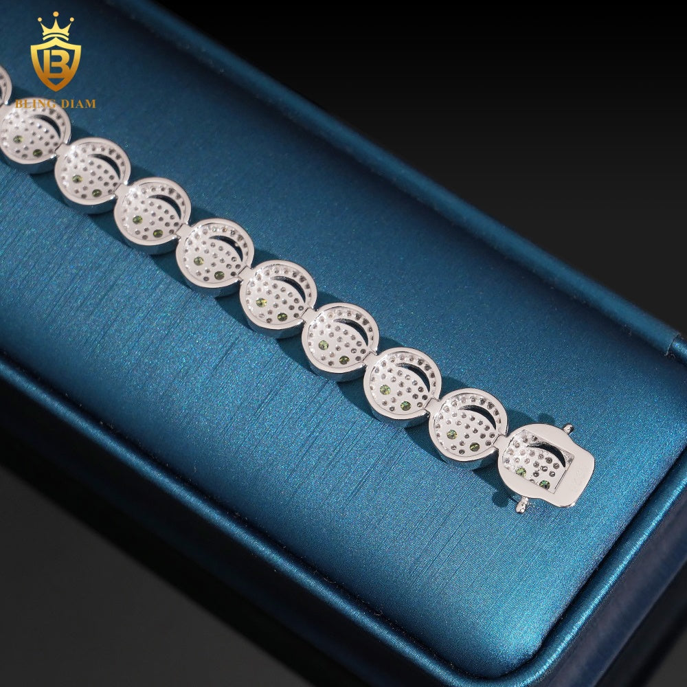 Smile Face Iced Out Bracelet