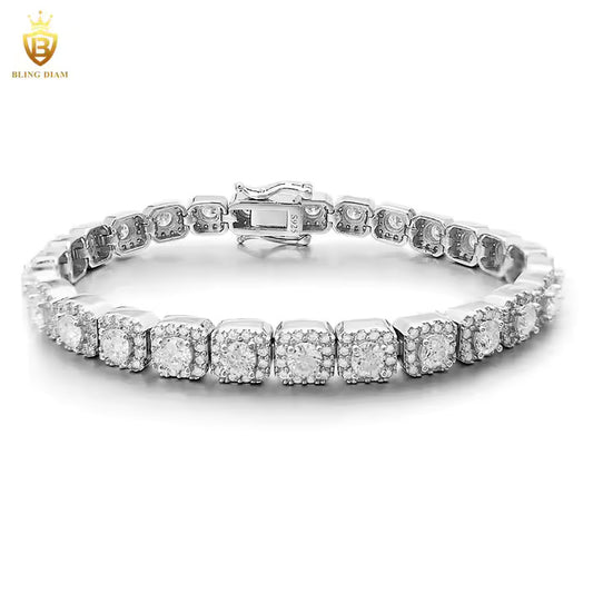 Tennis Bracelet | 6mm VVS Moissanite | 925 Sterling Silver