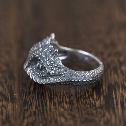 Silver Lizard Ring