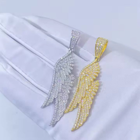 Moissanite Wing Pendant