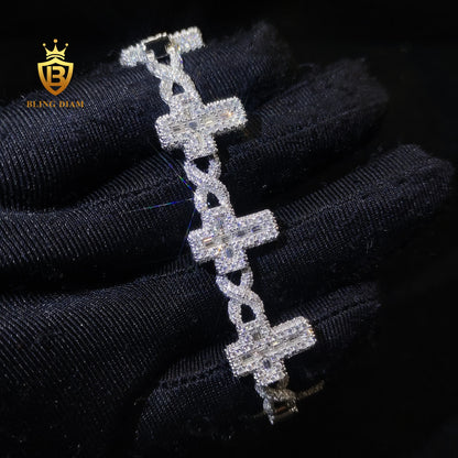 Cross Cuban Link Bracelet