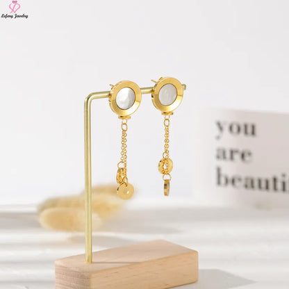 Zircon Charm Earrings