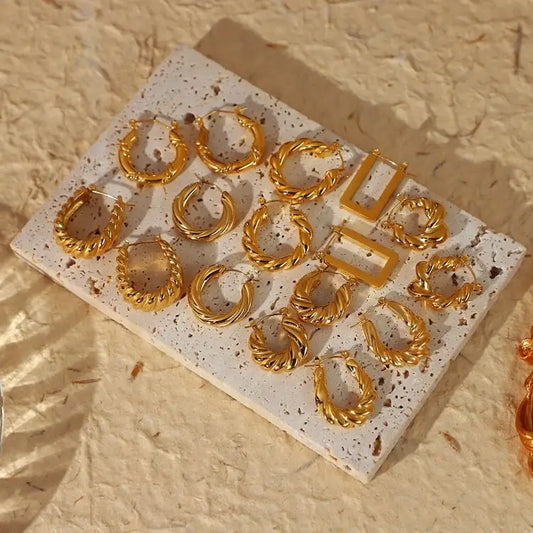 Hoop Stud Earrings