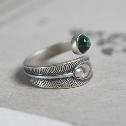 Peacock Feather ring