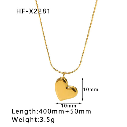 Gold Square Necklace
