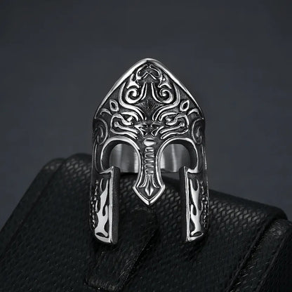 Warrior Helmet Ring