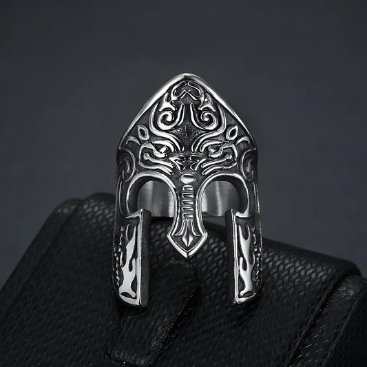 Warrior Helmet Ring