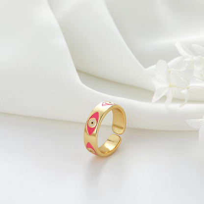 Gold-plated Eye Ring
