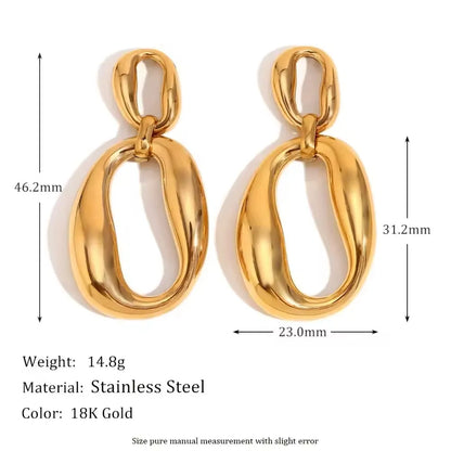 Irregular Shape Stud Earrings