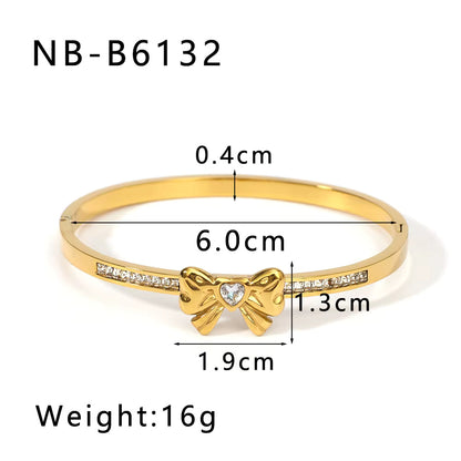 Bow Zircon Bracelet
