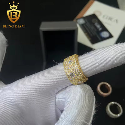 iced-out moissanite ring