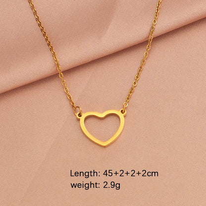 Outline Heart Necklace