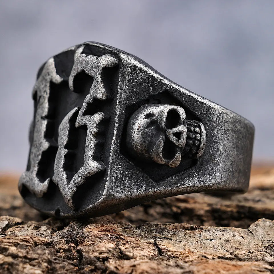 Skull Number 13 Ring