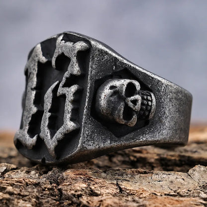 Skull Number 13 Ring