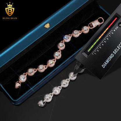 Iced Out Moissanite Bracelet