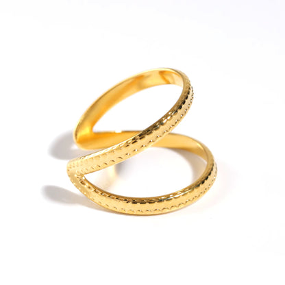 Gold Plated Open Finger Ring