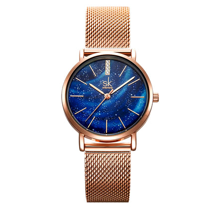 Green and Gold Starry Sky Watch