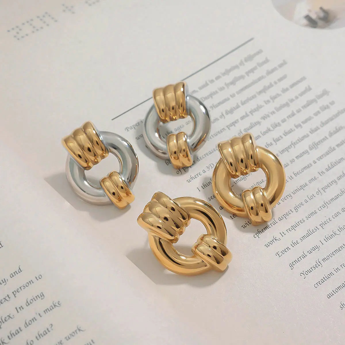 Geometric Stud Earrings