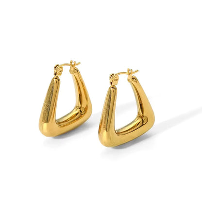 Gold Hoop Luxury Earrings