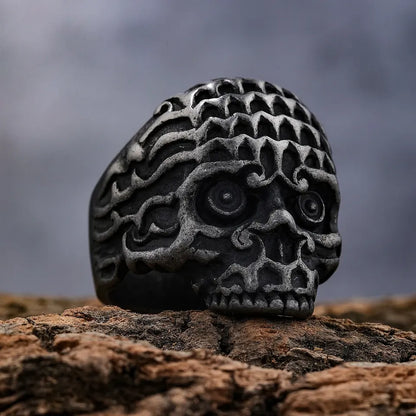 Skeleton Skull Ring