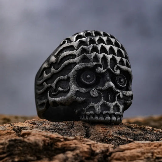 Skeleton Skull Ring