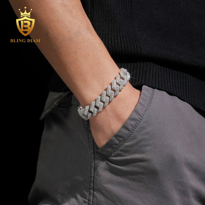 Moissanite Cuban Link Bracelet