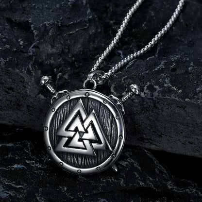 Valknut Shield Pendant