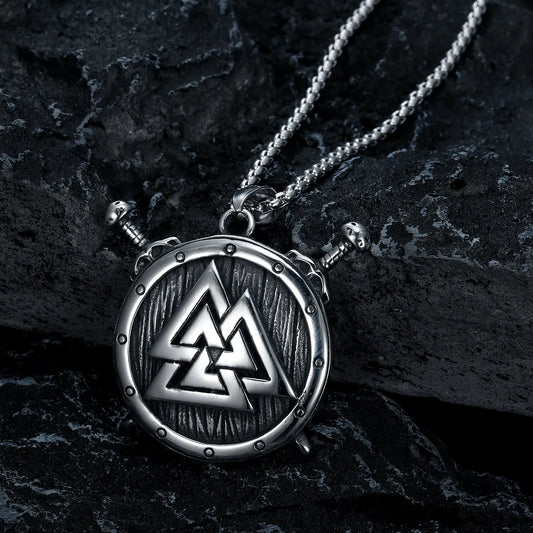 Valknut Shield Pendant