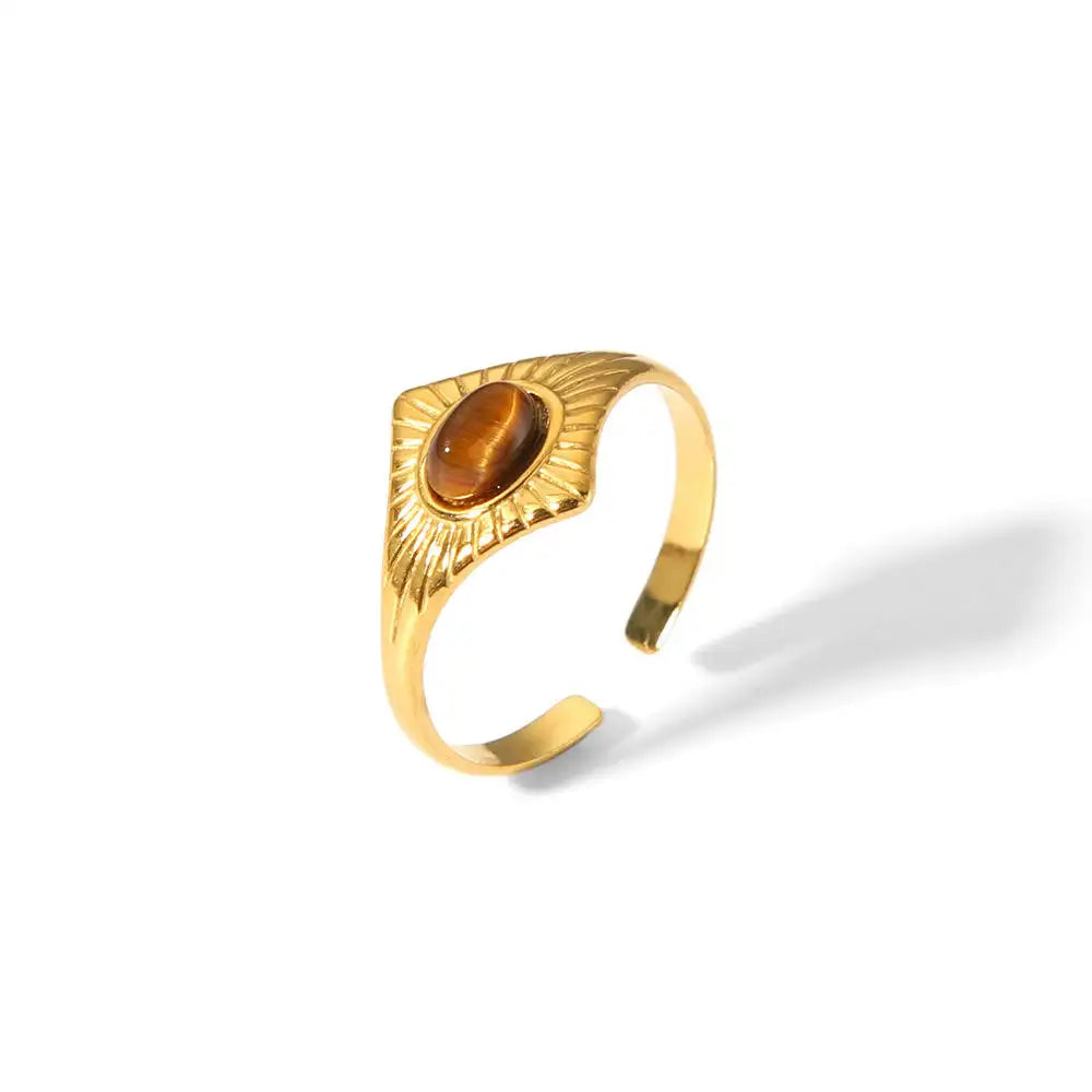 Gold Eye Ring