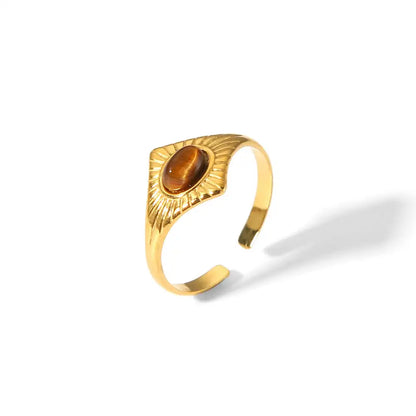 Gold Eye Ring