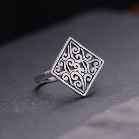 Cross Number Shape Earrings