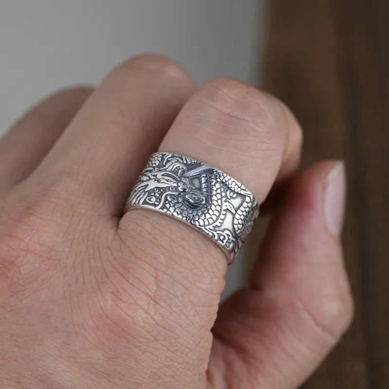 Dragon Silver Ring