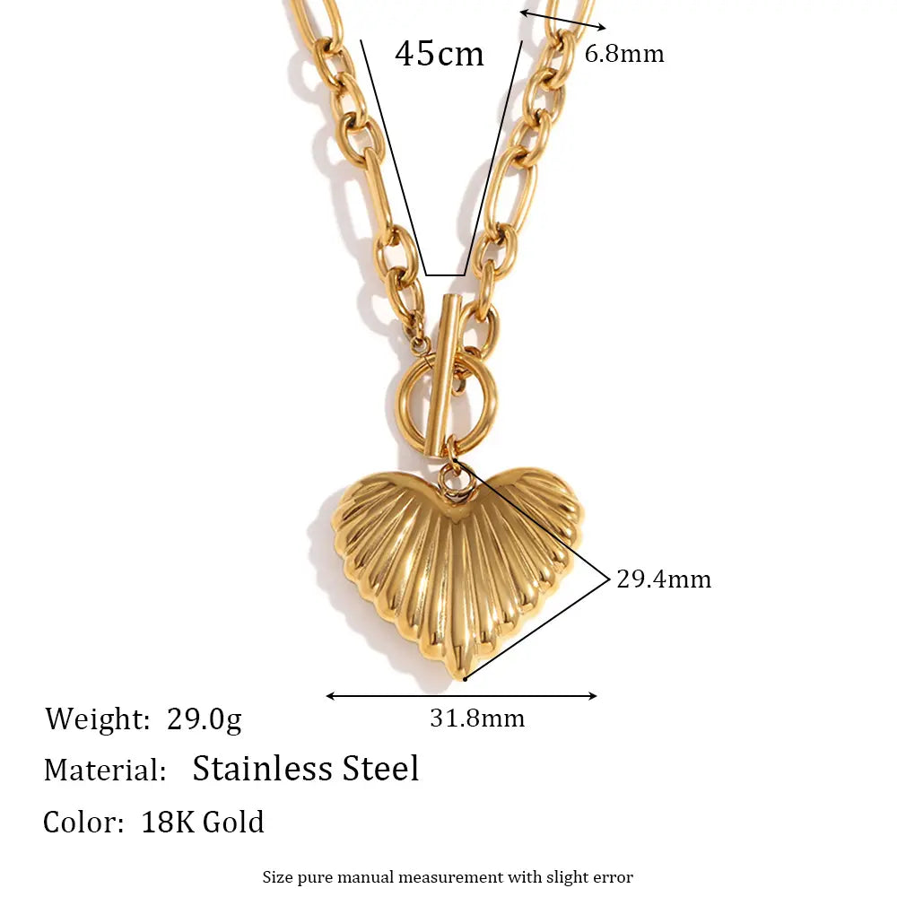 Golden Heartbeat Necklace