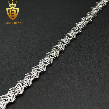 Marquise Moissanite Tennis Bracelet | 9.3mm | 925 Silver