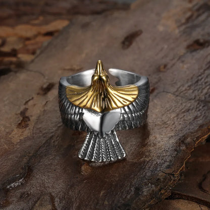 Gold Eagle Ring
